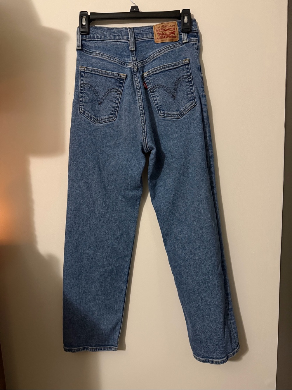 Levi's Medium Blue Ribcage Ankle Straight Jeans